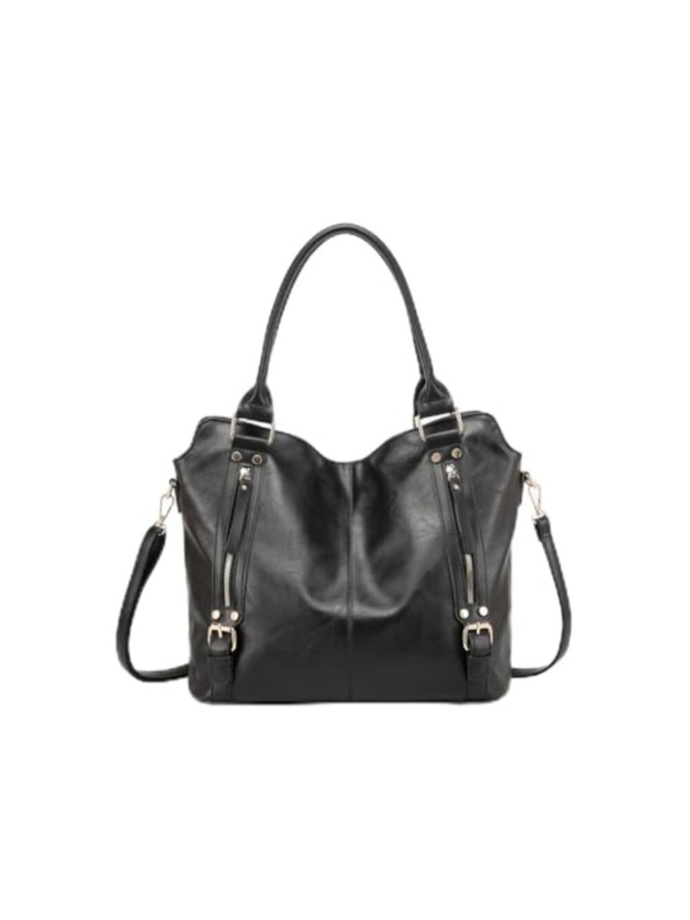 Vegan Leather Hobo Bag Large Tote Crossbody Shoulder Purse